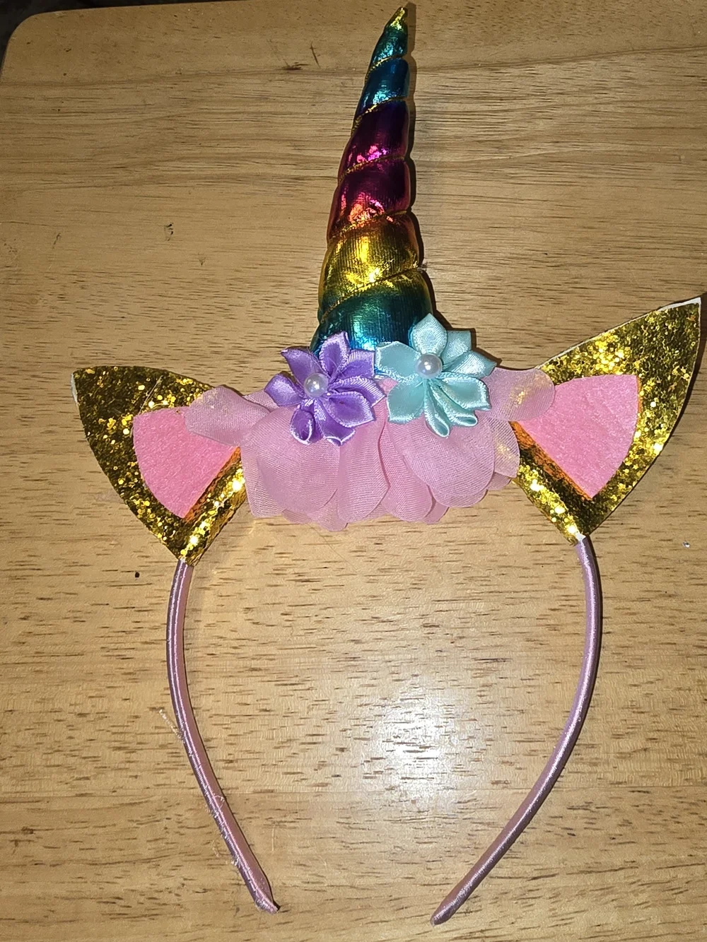 Unicorn Headband Bundle Lot of 4 Glitter Costume Dress Up Party Girls
